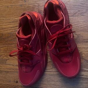 Nike red air huarache
